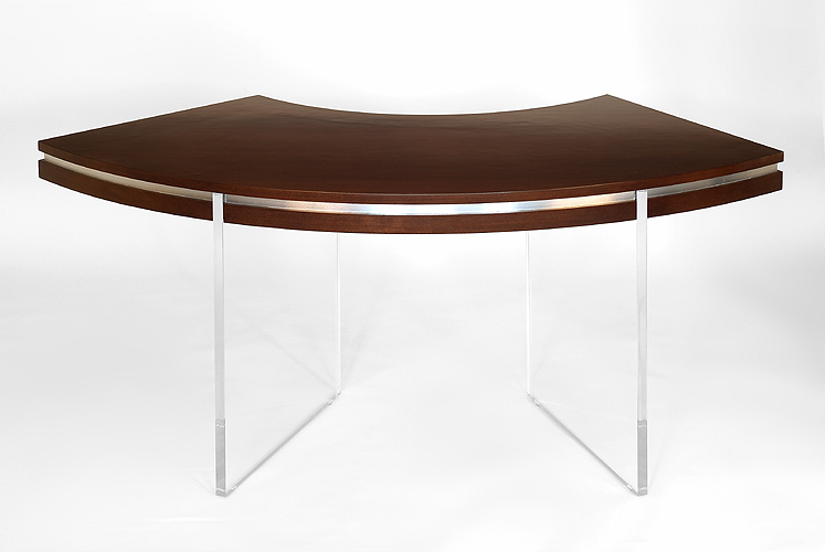 ¼ Circle Desk - Shamrock Fine Woodworking