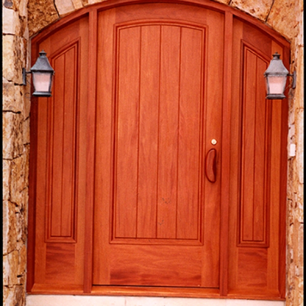 African Mahogany Door - Shamrock Fine Woodworking